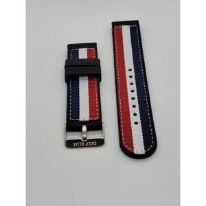 22MM NYLON/SILICON REVERSIBLE Deep Blue Band STRAP
